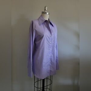 COS BNWT lilac purple 100% cotton button up shirt